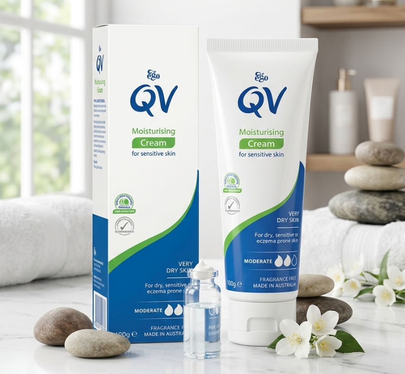 Ego QV Moisturising Cream: 24hr Hydration for Eczema, Psoriasis & Dry Sensitive Skin