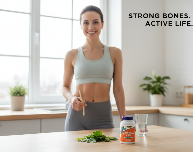 NOW Foods Calcium Hydroxyapatite | Bone Support with Microcrystalline Hydroxyapatite (MCH)