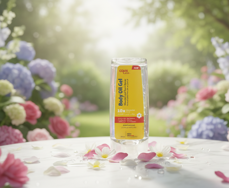 Covix Care Body Oil Gel | Vitamin E Infused 10x Moisturizing Gel for All Ages