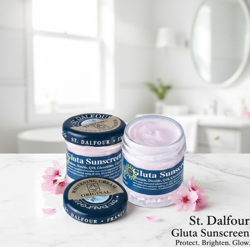 ST. DALFOUR Gluta Sunscreen Cream | High SPF with Glutathione & Q10 for Anti‑Aging UV Defense