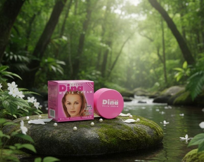 كريم دينا وايت لتفتيح البشرة | تركيبة لتفتيح البشرة في 7 أيام  Dina White Skin Whitening Cream | 7-Day Skin Lightening Formula