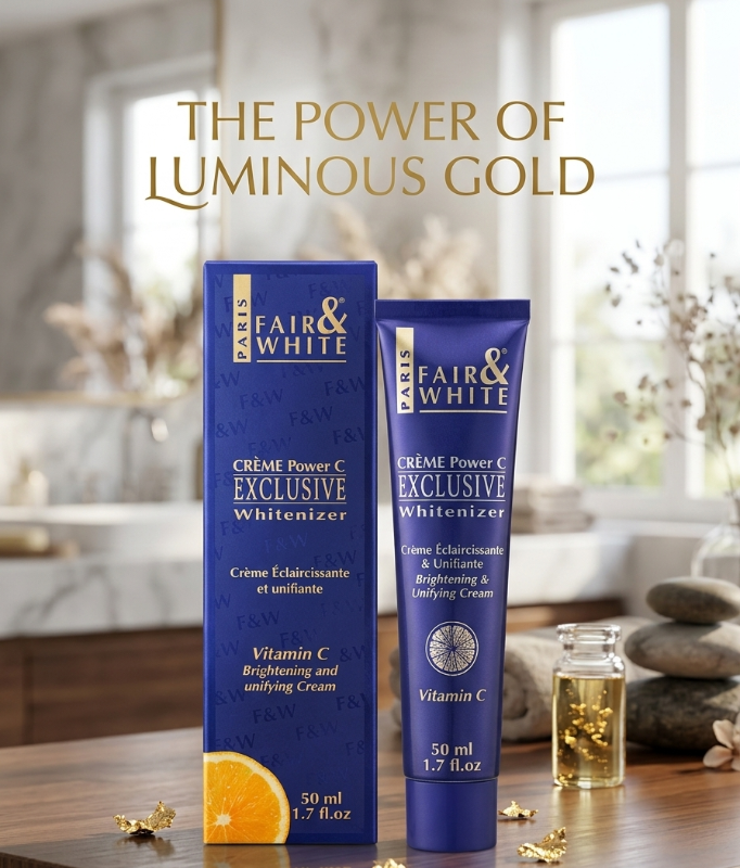 Fair & White Exclusive Whitenizer Crème Power C 50ml: Vitamin C Brightening Cream for Dark Spots – Night Use