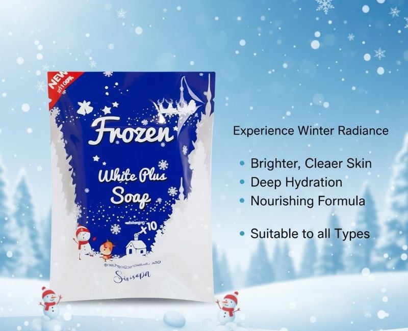 صابون فروزن وايت بلس: اكتشفي إشراقة بشرتك الداخلية  Frozen White Plus Soap: Discover your skin's inner radiance