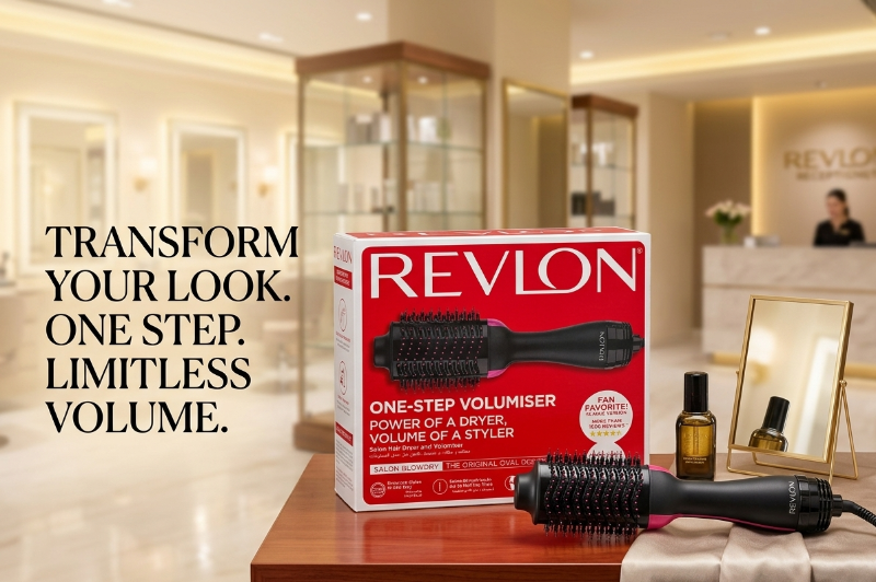 Revlon One-Step Volumiser Classic: 2-in-1 Hair Dryer & Styler – Oval Barrel, Ionic, 3 Heat Settings, Fan Favorite