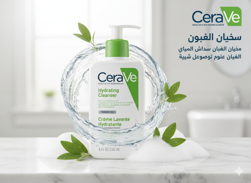 غسول سيرافي المرطب - غسول للوجه والجسم خالٍ من العطور، مناسب للبشرة العادية إلى الجافة CeraVe Hydrating Cleanser - Fragrance-Free Face & Body Wash, Suitable for Normal to Dry Skin