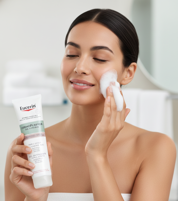 جل التنظيف ديرمو-بيورييه ثلاثي المفعول للتحكم بالزيوت - غسول للوجه والجسم، مع ٢٪ حمض الساليسيليك ومركب     AHA/BHA/PHA    Dermo-Purier Triple Action Oil Control Cleansing Gel - Face & Body Wash, with 2% Salicylic Acid and AHA/BHA/PHA Complex