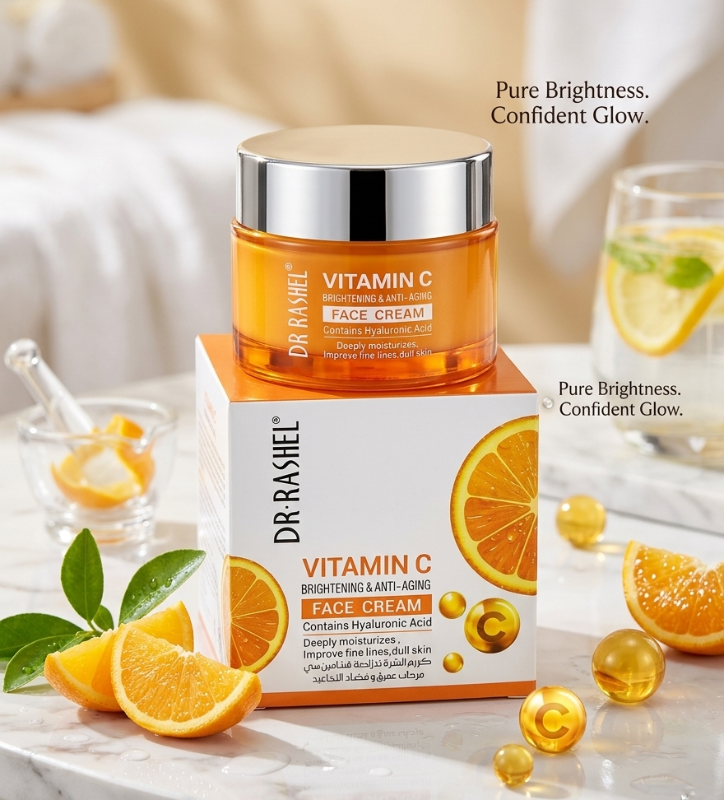 Dr. Rashel Vitamin C Brightening & Anti-Aging Night Cream: With Niacinamide – Promotes Collagen for Youthful Skin