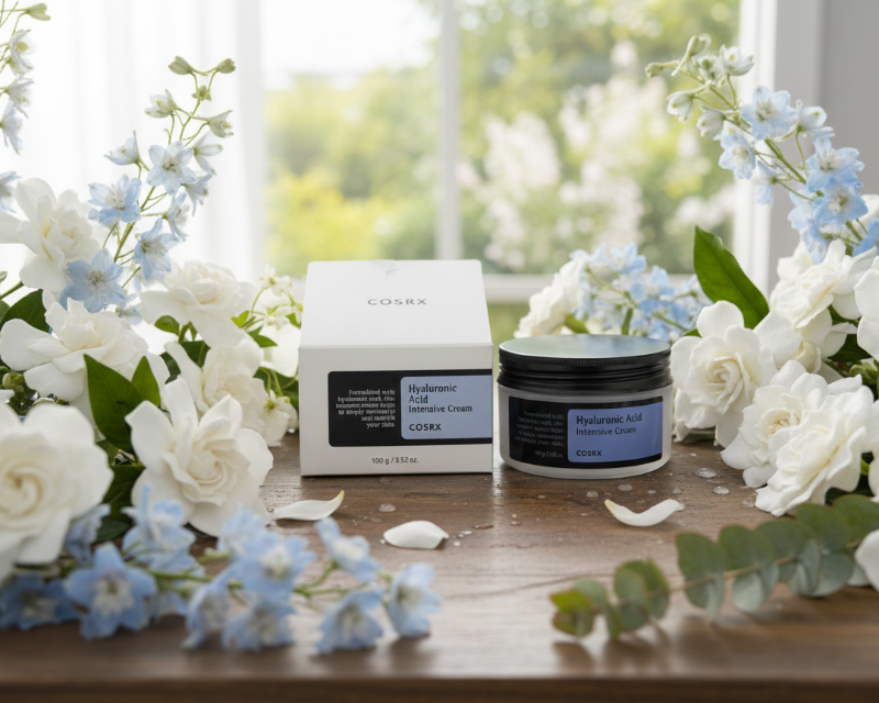 COSRX Hyaluronic Acid Intensive Cream | Deep Hydration Moisturizer | For Dry, Dehydrated & Sensitive Skin | Lightweight, Non-Sticky Formula
