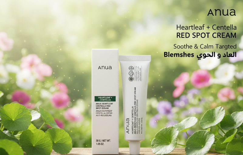 Anua Heartleaf Centella Red Spot Cream – Korean Soothing Cream for Sensitive Skin | Targets Redness & Irritation | Non-Comedogenic, Fragrance-Free