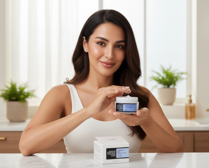 COSRX Hyaluronic Acid Intensive Cream | Deep Hydration Moisturizer | For Dry, Dehydrated & Sensitive Skin | Lightweight, Non-Sticky Formula