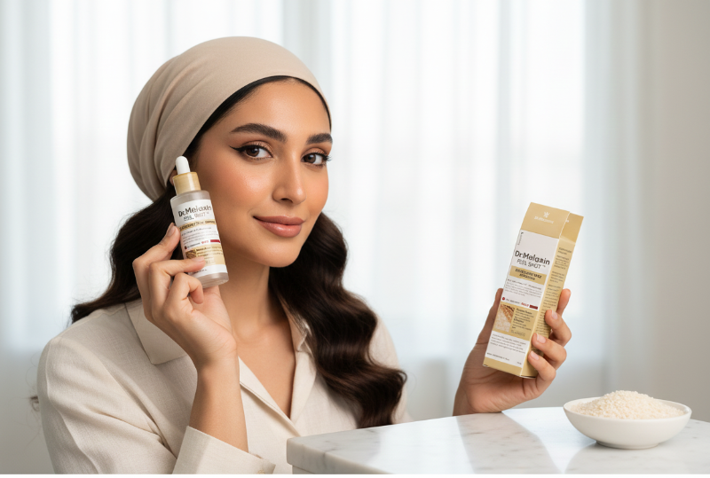 Dr.Melaxin Peel Shot Exfoliating White Rice Ampoule | Gentle AHA BHA PHA Rinse-Off | For Brightening & Blackheads | Korean Formula