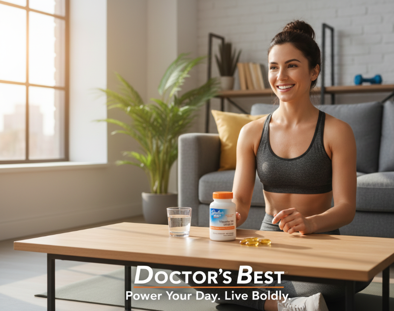 Doctor's Best Vitamin D3 5000 IU Softgels | High‑Potency D3 for Immune, Bone & Heart Support