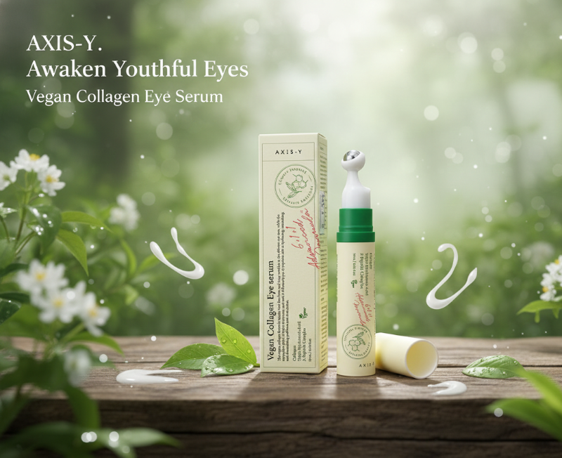AXIS-Y Vegan Collagen Eye Serum | Wrinkle-Reducing Eye Treatment with CoolTouch Applicator