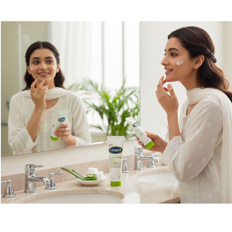 Cetaphil Moisturizing Cream for Dry to Very Dry Skin – 48-Hour Hydration & Barrier Repair | Fragrance-Free, Non-Comedogenic | 85g/3oz