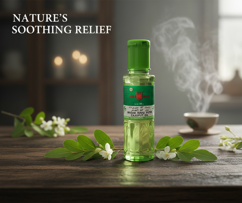 Eagle Brand Minyak Kayu Putih | Indonesian Cajuput Oil for Stomach Discomfort, Muscle Pain & Cold Relief