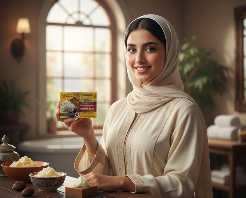 صابون أماليكو بزبدة الشيا والتشيبي المقشر | صابون لتجديد البشرة لجميع أنواع البشرة Amaliko Shea Butter and Chebe Exfoliating Soap | Skin Renewing Soap for All Skin Types