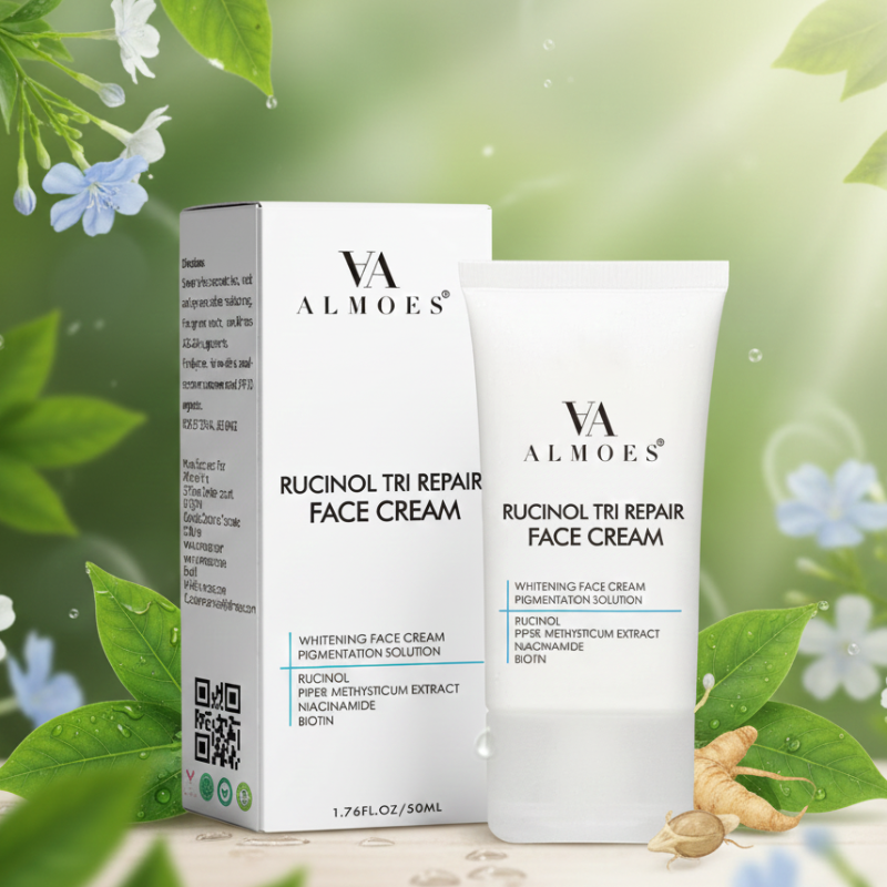 Almoes Rucinol Tri Repair Face Cream – Whitening & Pigmentation Solution | Rucinol + Niacinamide | Hyperpigmentation Treatment – 50mL