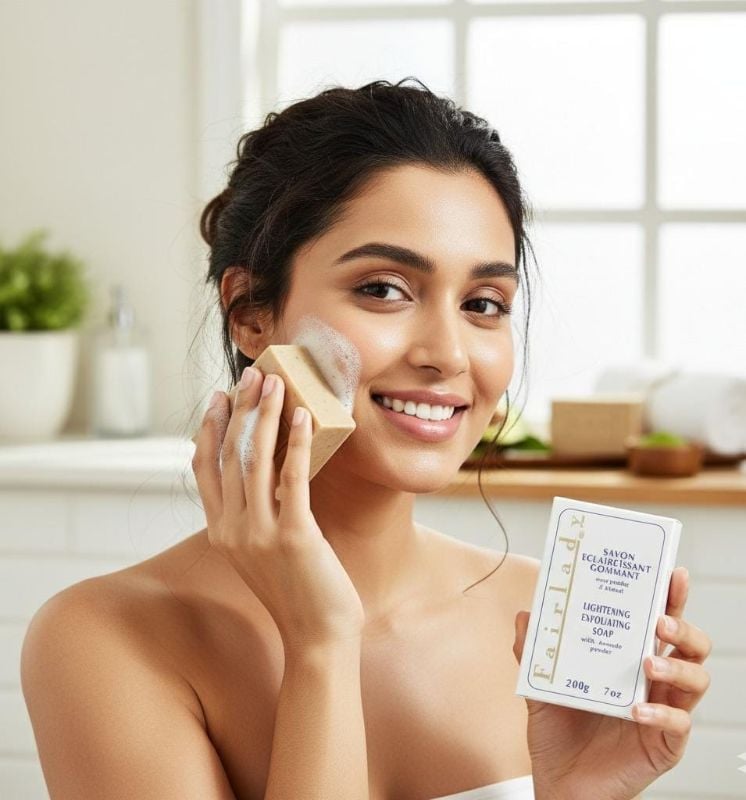 فير ليدي | صابون الأفوكادو الطبيعي لتفتيح البشرة وإشراقها | 200 جرام Fair Lady | Natural Avocado Soap for Skin Brightening and Radiance | 200g