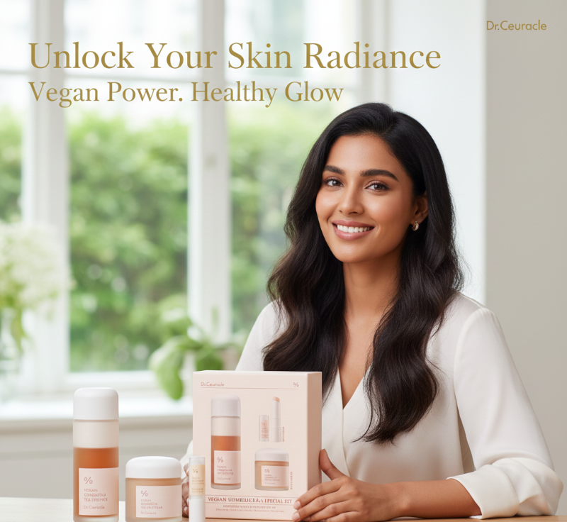 مجموعة شاي الكومبوتشا النباتية من دكتور كوريكل - مجموعة ترطيب للعناية بالبشرة من 3 خطوات لجميع أنواع البشرة  
Dr. Corekle's Botanical Kombucha Tea Kit - A 3-Step Hydrating Skincare Kit for All Skin Types