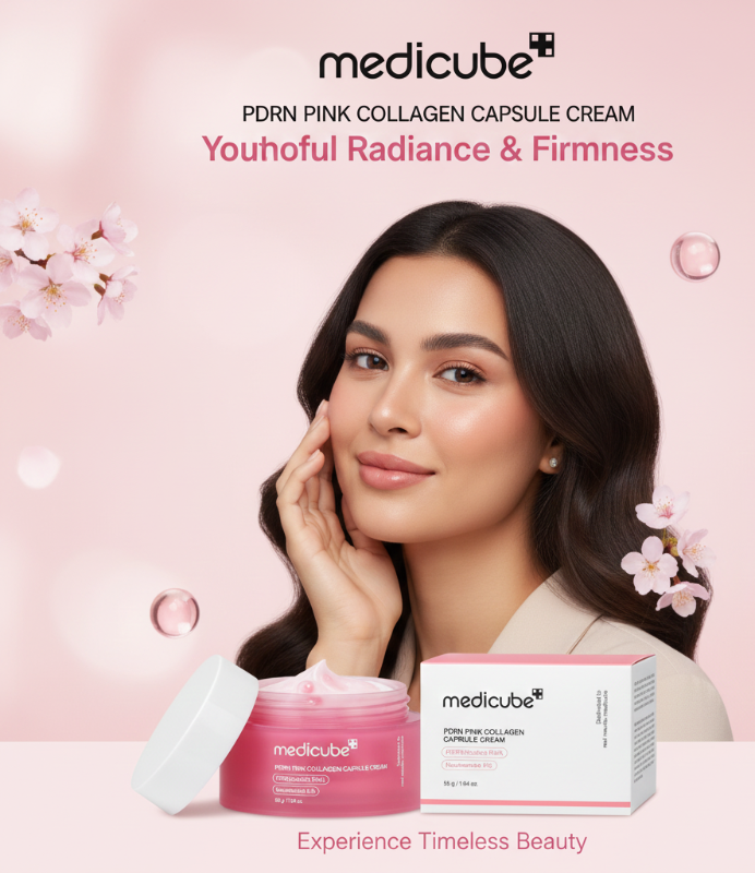Medicube PDRN Pink Collagen Capsule Cream | Salmon DNA PDRN + Hydrolyzed Collagen | Anti-Aging Moisturizer for Elasticity & Glass Skin