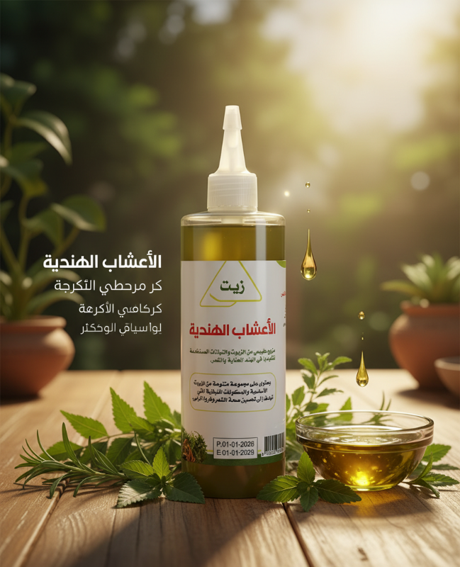 Alrsyni Indian Herb Hair Oil – زيت الأعشاب الهندية  Alrsyni Indian Herb Hair Oil | Natural Traditional Hair Care Blend – Made in Oman