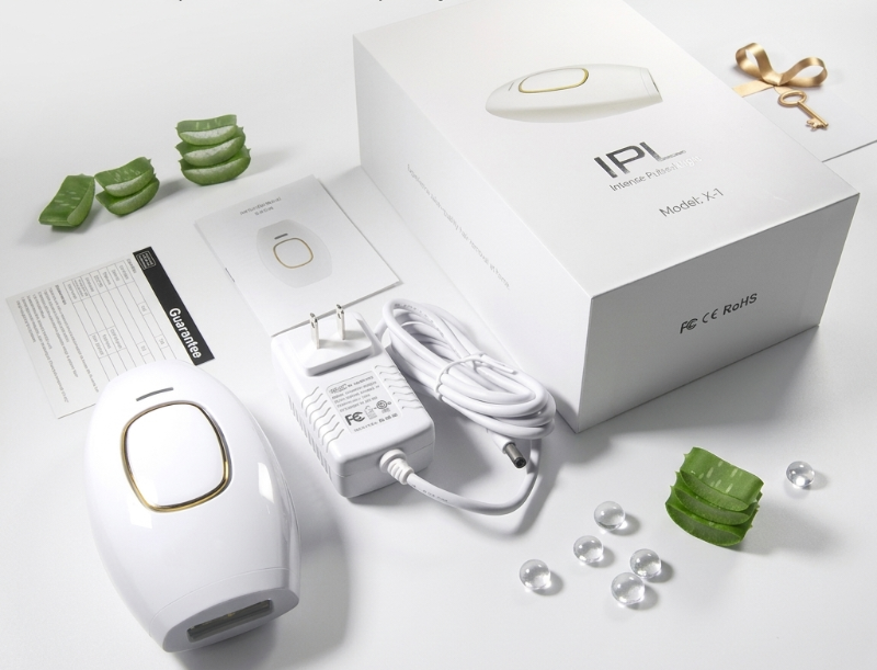 IPL Hair Removal Device for Home: Permanent Reduction with Adjustable Intensity – Face, Legs, Bikini Line