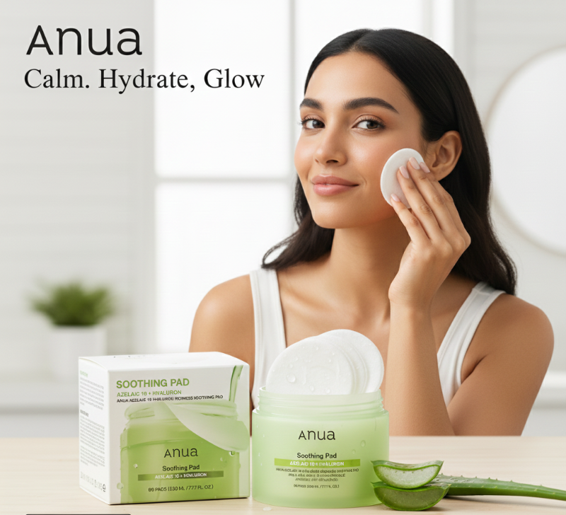 Anua Azelaic 10 Hyaluron Redness Soothing Pads | 10% Azelaic Acid + 7 Cica Complex | Clinically Tested for 88.85% Soothing | 90 Pads