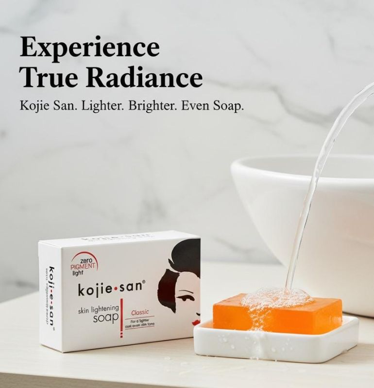 صابون كوجي سان لتفتيح البشرة | صابون حمض الكوجيك للبقع الداكنة وتوحيد لون البشرة Koji San Skin Lightening Soap | Kojic Acid Soap for Dark Spots and Even Skin Tone