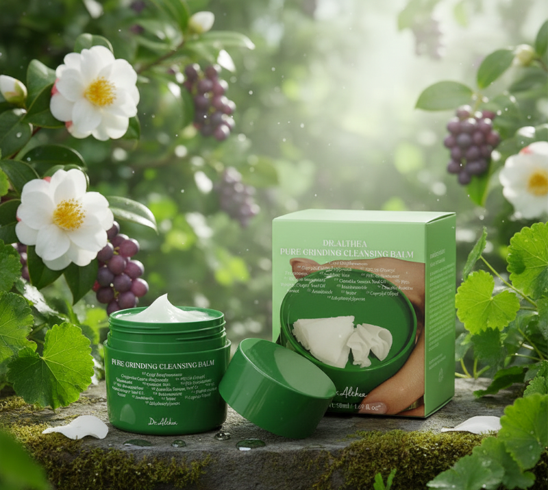 Dr. Althea Pure Grinding Cleansing Balm | Hygienic Grinder Cleanser | 14-Ingredient Makeup Remover for Sensitive Skin | 50ml