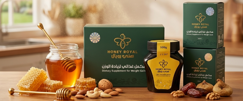 Honey Royal Weight Gain Supplement 2 BOX Pack 500g+500g=1000 g : 🌿 Honey Royal Natural Appetite Booster with Royal Jelly, Ginseng & Pure Honey