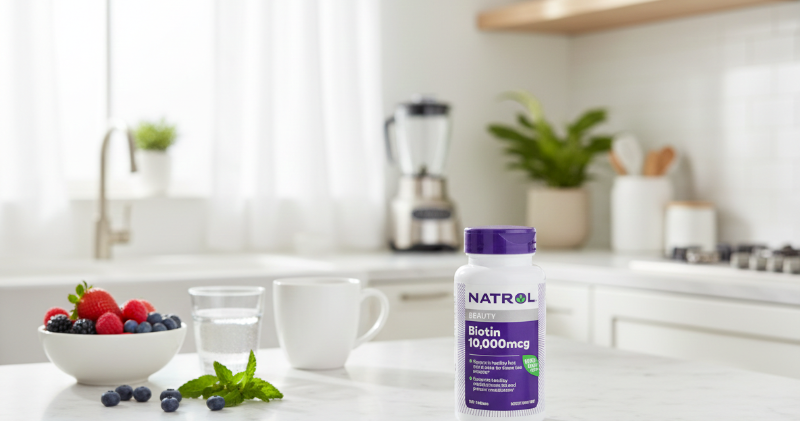 Natrol Biotin 10,000mcg | Maximum Strength Vitamin B7 for Healthy Hair, Skin & Nails
