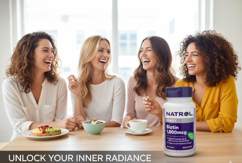Natrol Biotin Beauty 1,000mcg | Vitamin B7 for Healthy Hair & Nails – 100 Tablets