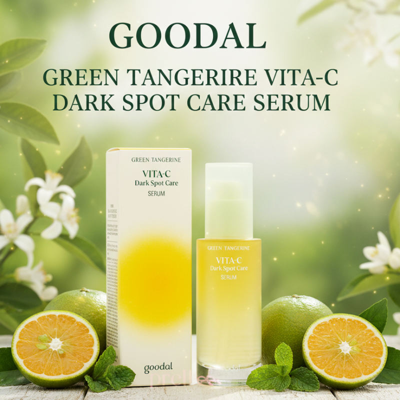 Goodal Green Tangerine Vita C Dark Spot Care Serum | 70% Fresh Green Tangerine Extract | Brightening & Calming | All Skin Types