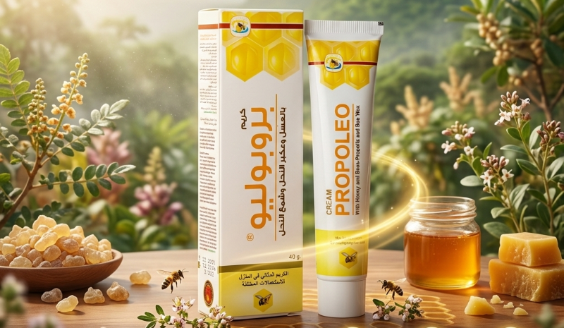 Propoleo Cream 40g: Natural Honey, Bee Propolis & Beeswax – All-Purpose Moisturizer for Sensitive Skin