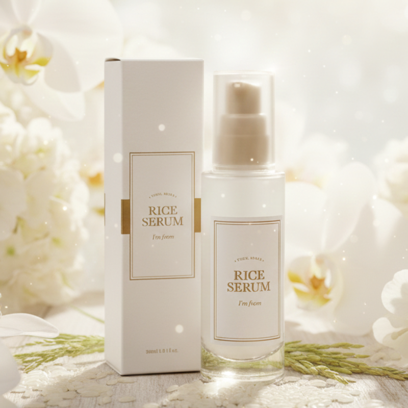 Rice Serum | 73% Rice Ferment Extract for Glowing Skin | Brightening, Hydrating & Anti-Aging Serum | For All Skin Types