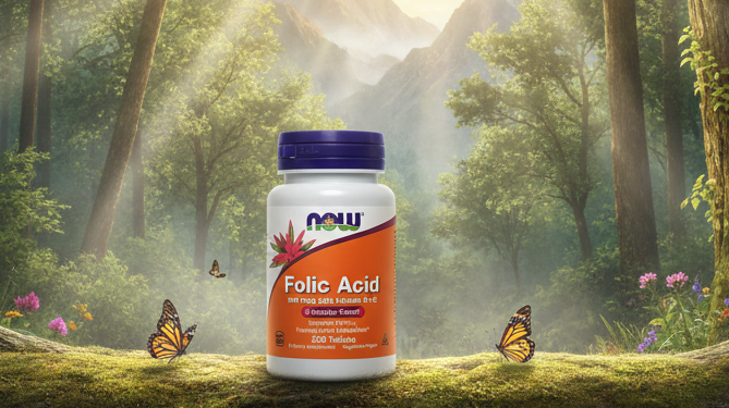 NOW Folic Acid 800 mcg with Vitamin B-12 | Supports Healthy Homocysteine Metabolism & Energy