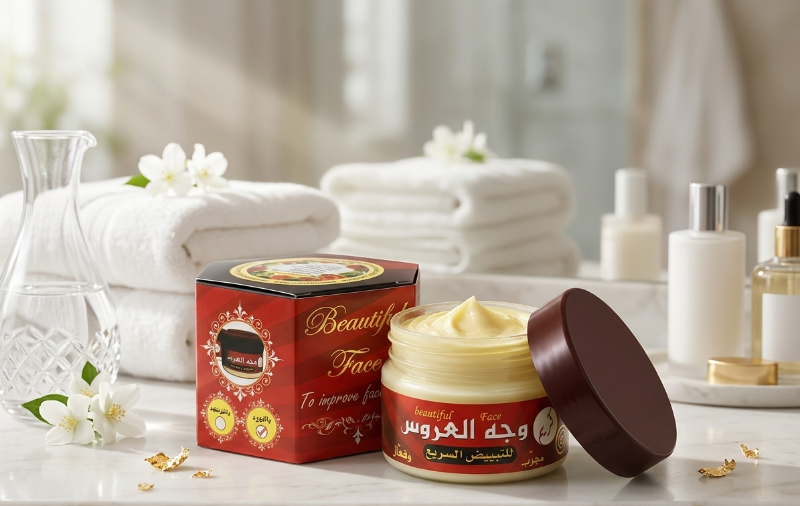 Yemeni Bride Face Cream (كريم وجه العروس اليمني): Fast Whitening for Face, Neck, Elbows & Knees