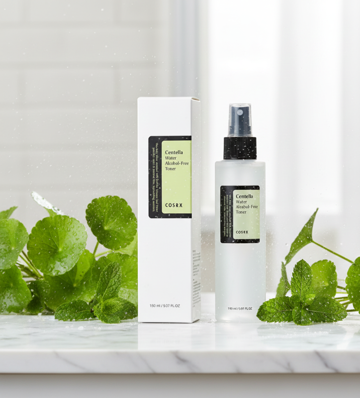 تونر كوسركس سنتيلا ووتر الخالي من الكحول - رذاذ مهدئ ومرطب للبشرة الحساسة والمعرضة لحب الشباب  Cosrx Centella Water Alcohol-Free Toner - Soothing and Hydrating Mist for Sensitive and Acne-Prone Skin