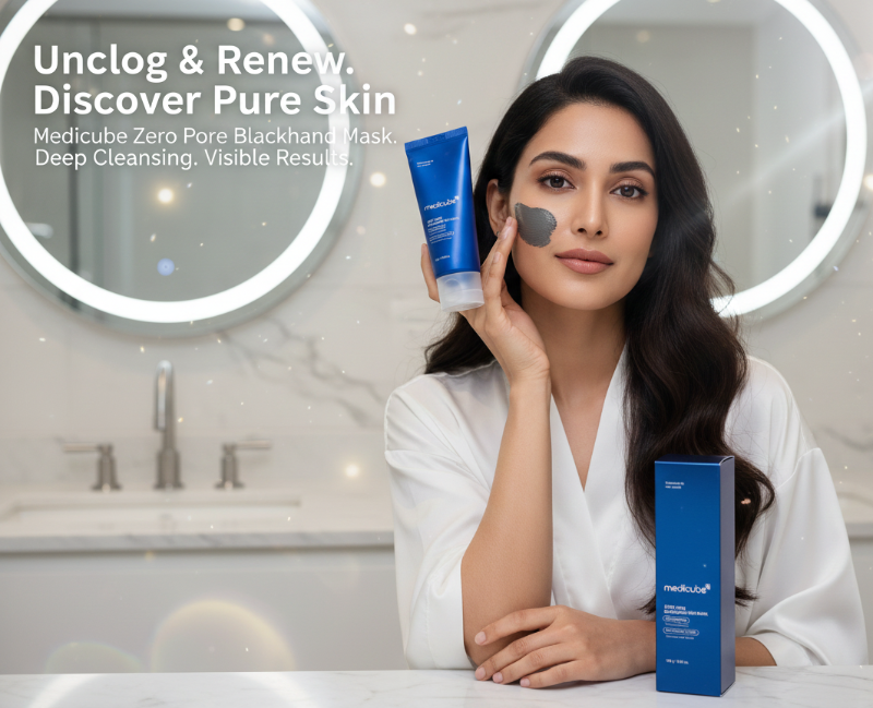 Medicube Zero Pore Blackhead Mud Mask | 3-Minute AHA BHA PHA Clay Mask for Pores & Blackheads