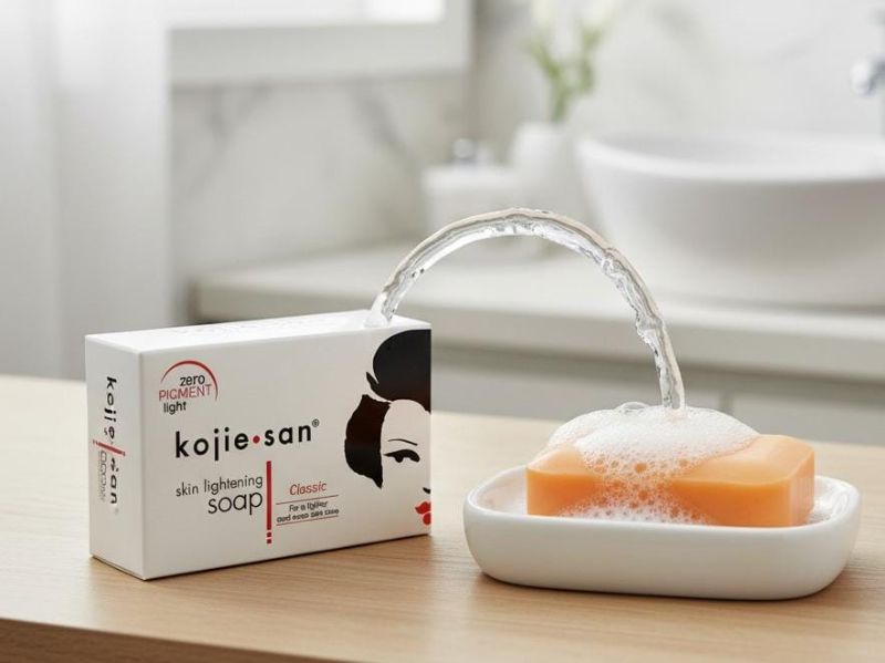 صابون كوجي سان لتفتيح البشرة | صابون حمض الكوجيك للبقع الداكنة وتوحيد لون البشرة Koji San Skin Lightening Soap | Kojic Acid Soap for Dark Spots and Even Skin Tone