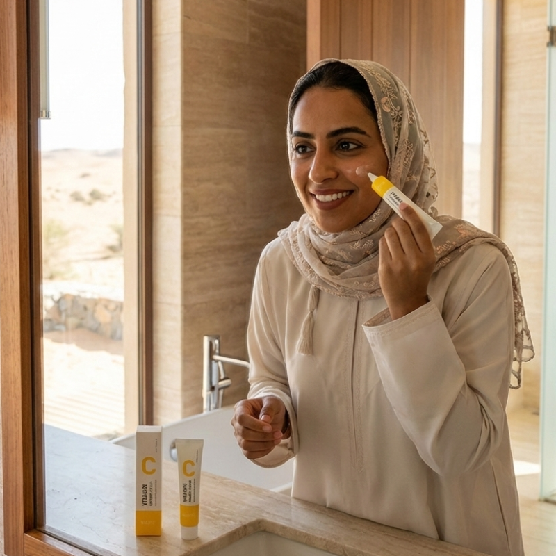 Nacific Vitamin C Newpair Cream – Brightening & Moisturizing Spot Treatment with Micro Vitamin Capsules | Targets Acne Scars & Dark Circles | For Sensitive Skin