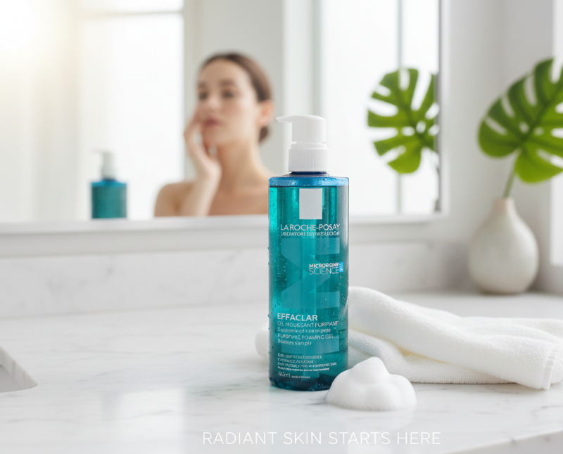جل إيفاكلار مايكرو بيلينج المُنقّي من لاروش بوزيه - غسول للوجه والجسم مع حمض الساليسيليك بنسبة 2% وحمض الليبوهيدروكسي (LHA) La Roche-Posay Effaclar Micro-Peeling Purifying Gel - Face & Body Wash with 2% Salicylic Acid and Lipohydroxy Acid (LHA)