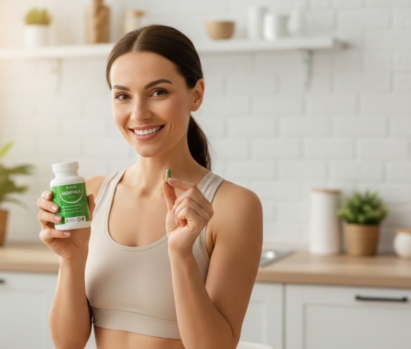 Rosabella Moringa | 100% Pure Moringa Leaf Powder Capsules – Superfood for Energy, Joints & Sleep