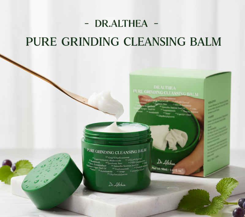Dr. Althea Pure Grinding Cleansing Balm | Hygienic Grinder Cleanser | 14-Ingredient Makeup Remover for Sensitive Skin | 50ml