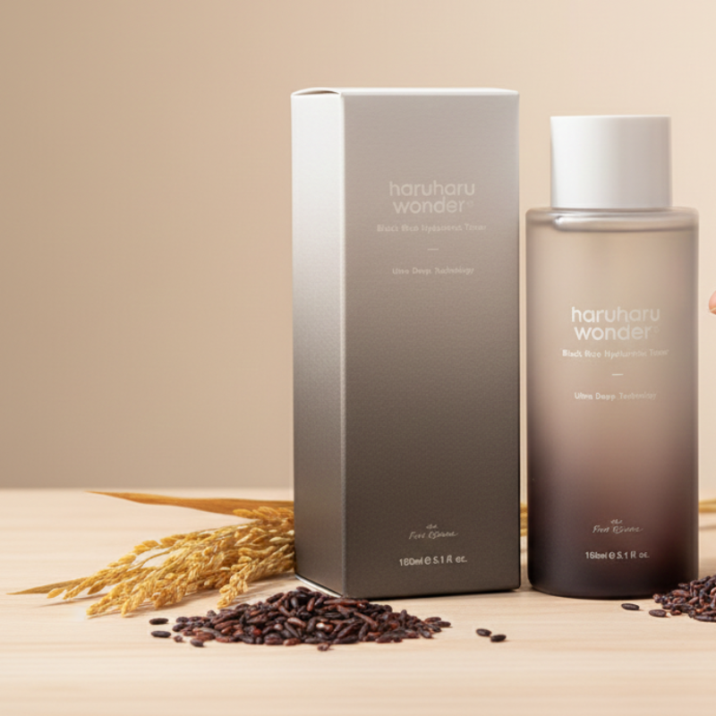 Haruharu Wonder Black Rice Hyaluronic Toner | Fermented Black Rice + Hyaluronic Acid | Korean Hydrating & Firming Toner