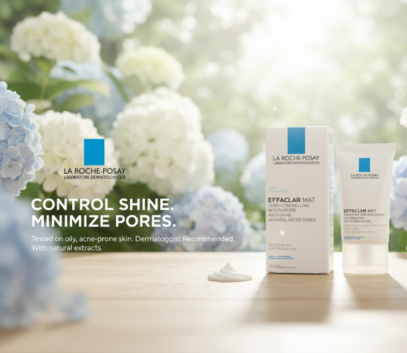 La Roche-Posay Effaclar Mat Sebo-Controlling Moisturizer | Mattifying Moisturizer for Oily & Acne-Prone Skin