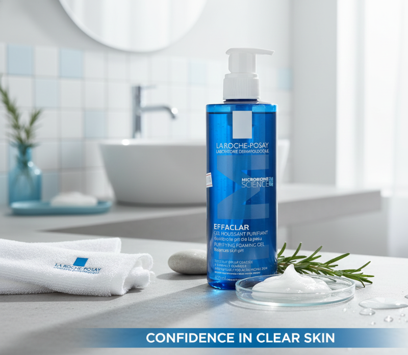 جل إيفاكلار الرغوي المُنقّي من لا روش-بوزيه +M - للبشرة الدهنية والمعرضة لحب الشباب والحساسة  
La Roche-Posay Effaclar Purifying Foaming Gel +M - For Oily, Acne-Prone, and Sensitive Skin
