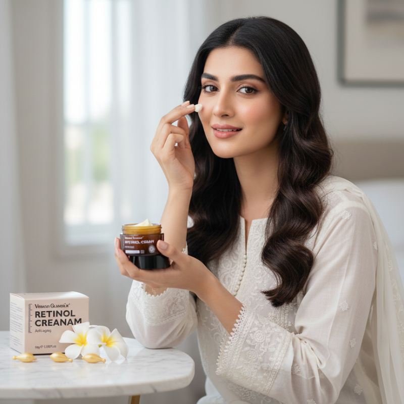 Vibrant Glamour Retinol Cream – Scientific-Grade Retinol Anti-Aging Cream | Reduces Wrinkles & Improves Firmness | 30g / 1.05 Fl.oz