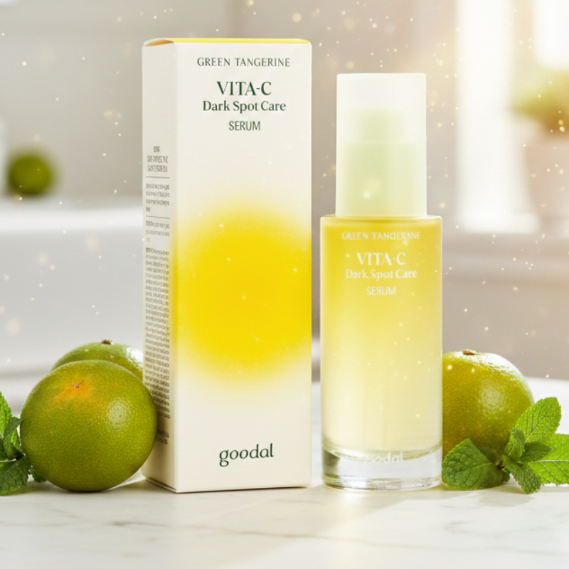 Goodal Green Tangerine Vita C Dark Spot Care Serum | 70% Fresh Green Tangerine Extract | Brightening & Calming | All Skin Types