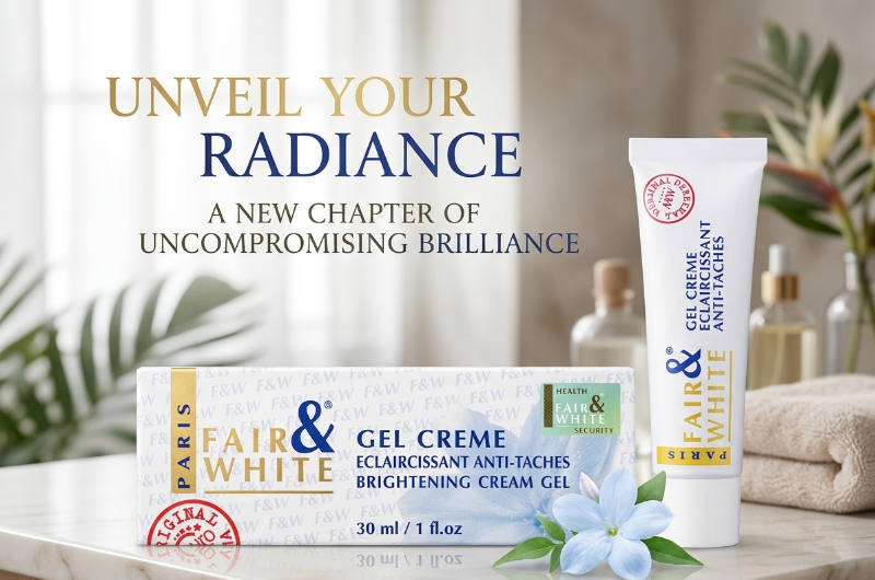 Fair & White Original Brightening Gel Cream 30ml: Reduces Dark Spots, Melasma & Acne Scars